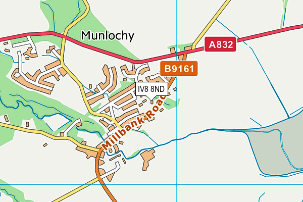 IV8 8ND map - OS VectorMap District (Ordnance Survey)