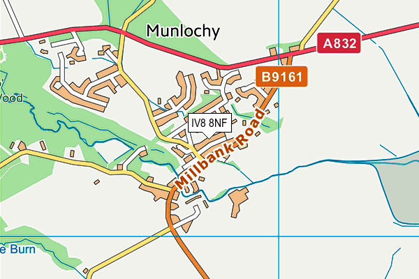 IV8 8NF map - OS VectorMap District (Ordnance Survey)