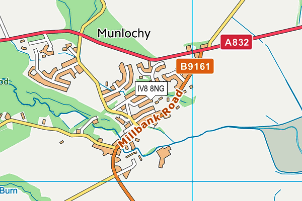 IV8 8NG map - OS VectorMap District (Ordnance Survey)