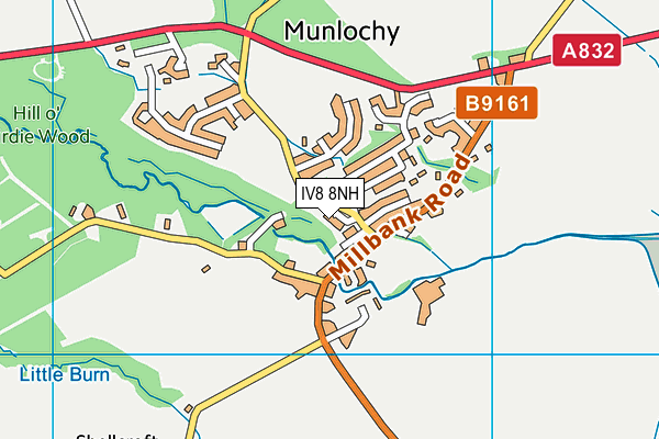 IV8 8NH map - OS VectorMap District (Ordnance Survey)