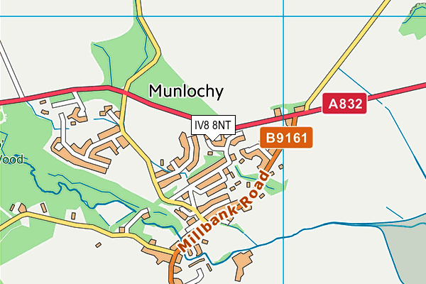 IV8 8NT map - OS VectorMap District (Ordnance Survey)