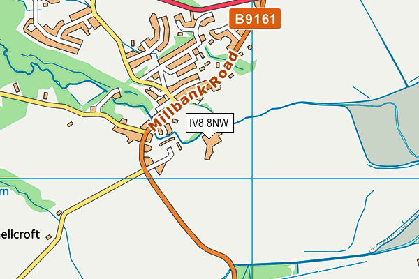 IV8 8NW map - OS VectorMap District (Ordnance Survey)