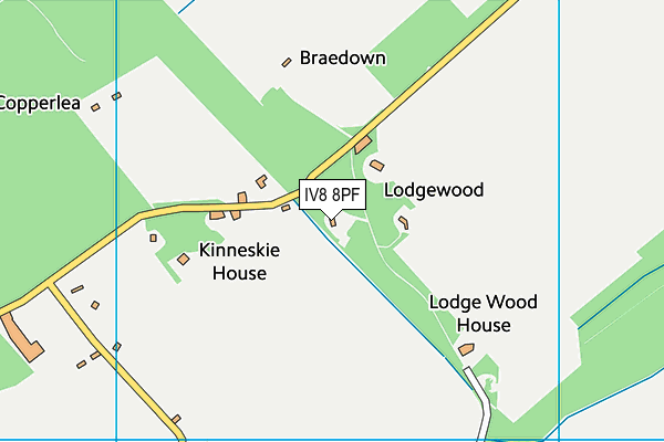 IV8 8PF map - OS VectorMap District (Ordnance Survey)