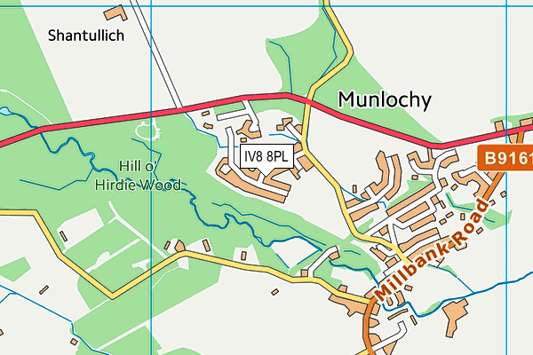 IV8 8PL map - OS VectorMap District (Ordnance Survey)