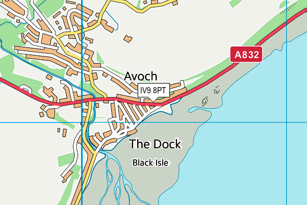 IV9 8PT map - OS VectorMap District (Ordnance Survey)