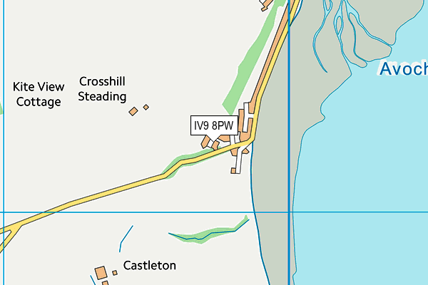 IV9 8PW map - OS VectorMap District (Ordnance Survey)