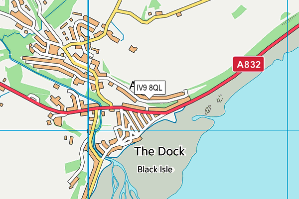 IV9 8QL map - OS VectorMap District (Ordnance Survey)