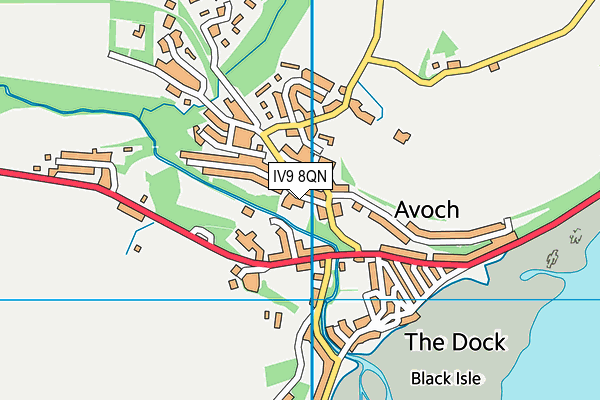 IV9 8QN map - OS VectorMap District (Ordnance Survey)