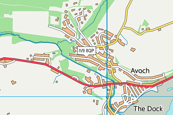 IV9 8QP map - OS VectorMap District (Ordnance Survey)