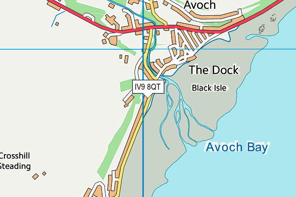 IV9 8QT map - OS VectorMap District (Ordnance Survey)