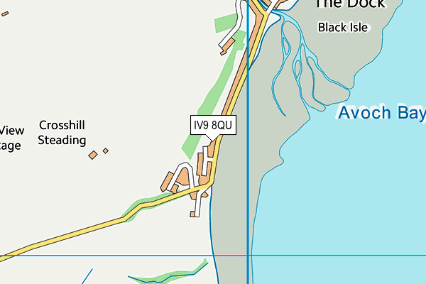 IV9 8QU map - OS VectorMap District (Ordnance Survey)