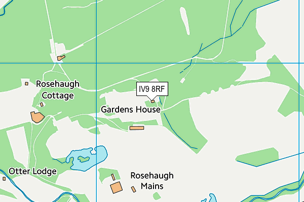 IV9 8RF map - OS VectorMap District (Ordnance Survey)