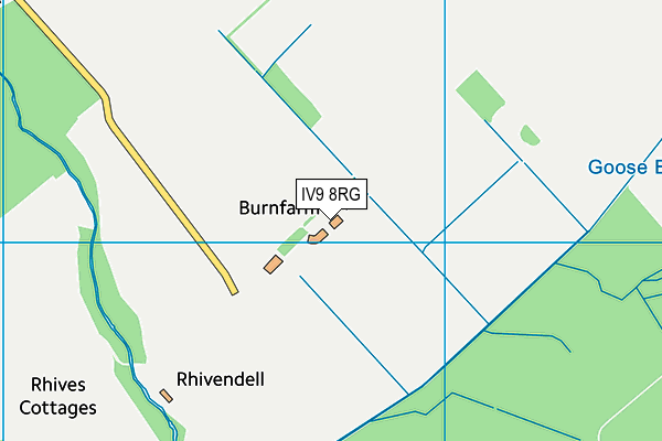 IV9 8RG map - OS VectorMap District (Ordnance Survey)