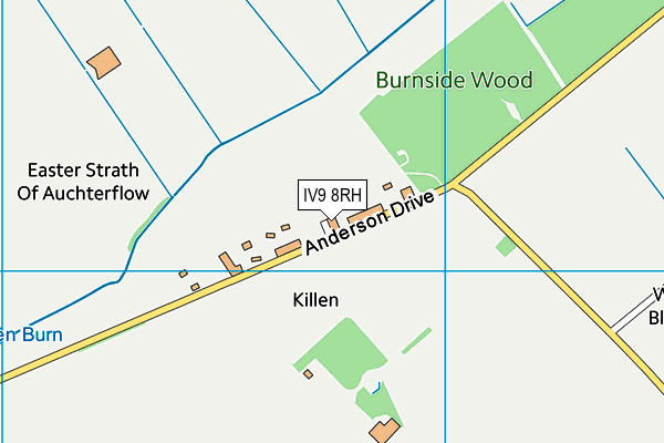 IV9 8RH map - OS VectorMap District (Ordnance Survey)