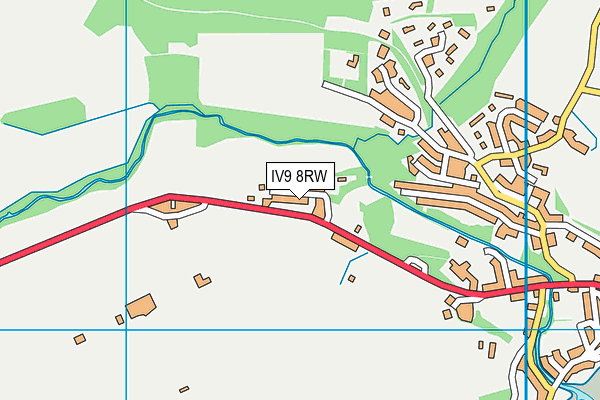 IV9 8RW map - OS VectorMap District (Ordnance Survey)