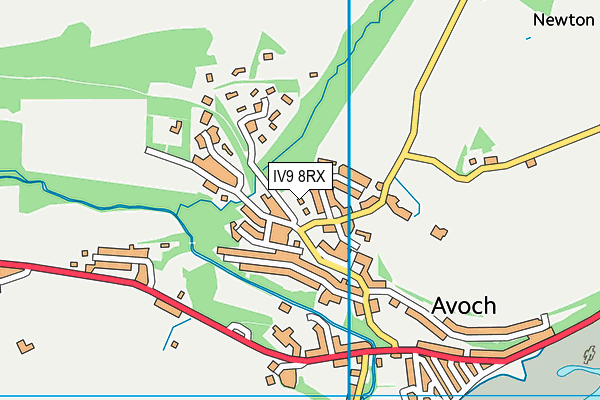 IV9 8RX map - OS VectorMap District (Ordnance Survey)