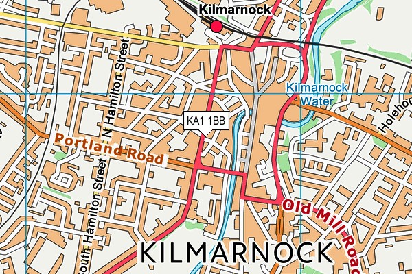 KA1 1BB map - OS VectorMap District (Ordnance Survey)
