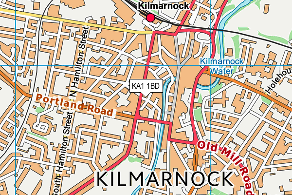 KA1 1BD map - OS VectorMap District (Ordnance Survey)