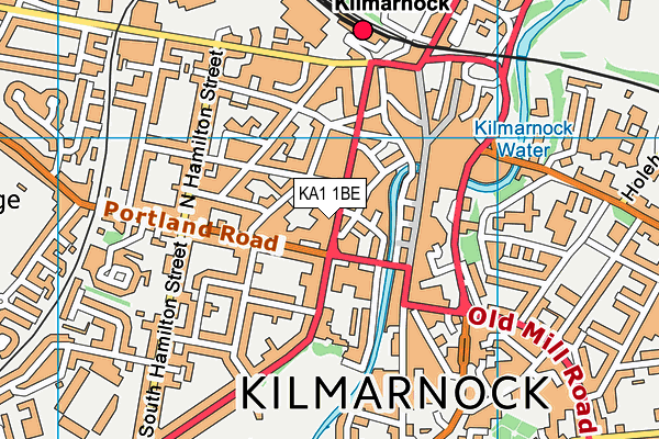 KA1 1BE map - OS VectorMap District (Ordnance Survey)