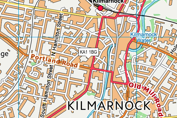 KA1 1BG map - OS VectorMap District (Ordnance Survey)