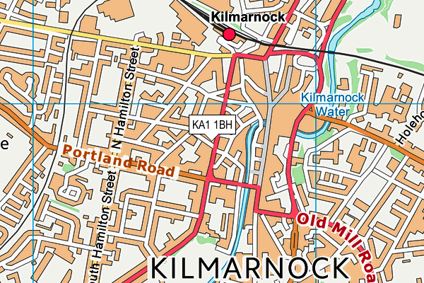 KA1 1BH map - OS VectorMap District (Ordnance Survey)