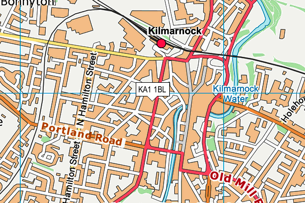 KA1 1BL map - OS VectorMap District (Ordnance Survey)