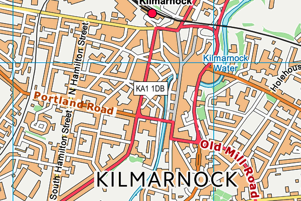 KA1 1DB map - OS VectorMap District (Ordnance Survey)
