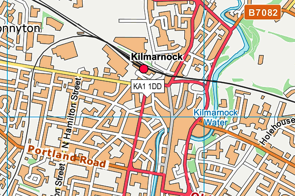KA1 1DD map - OS VectorMap District (Ordnance Survey)