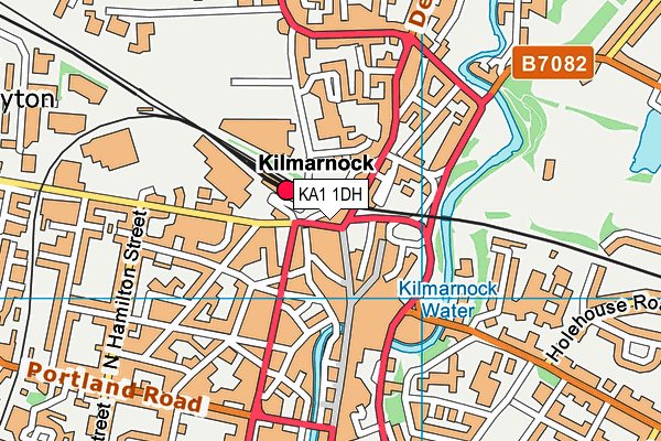 KA1 1DH map - OS VectorMap District (Ordnance Survey)