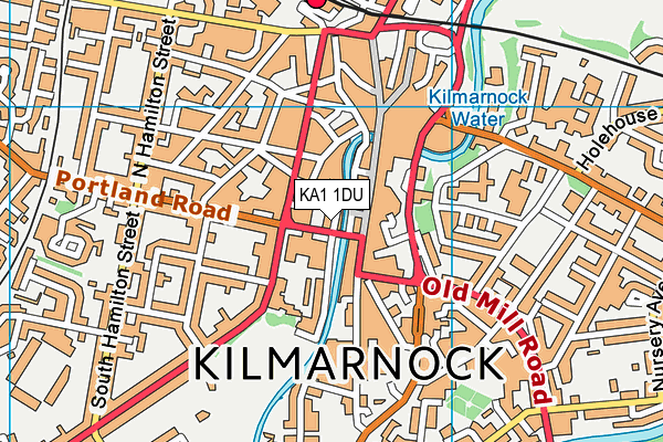 KA1 1DU map - OS VectorMap District (Ordnance Survey)