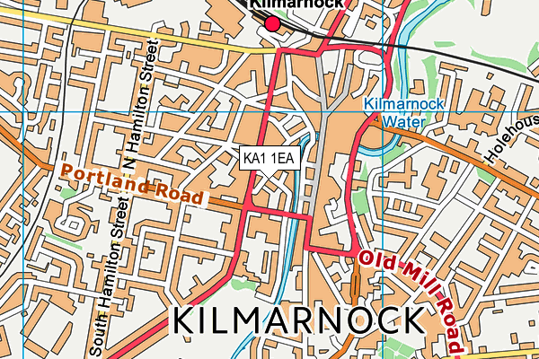 KA1 1EA map - OS VectorMap District (Ordnance Survey)