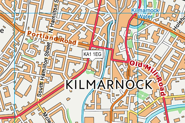 KA1 1EG map - OS VectorMap District (Ordnance Survey)