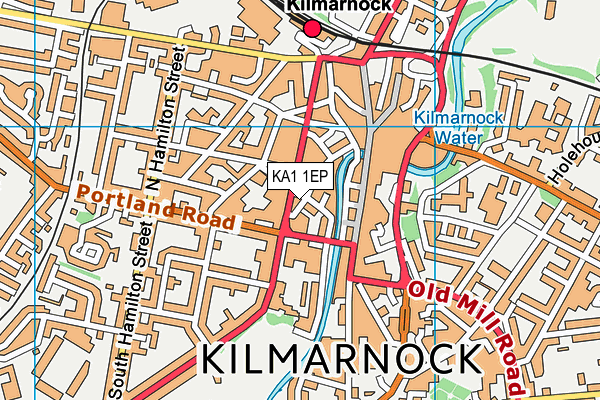 KA1 1EP map - OS VectorMap District (Ordnance Survey)