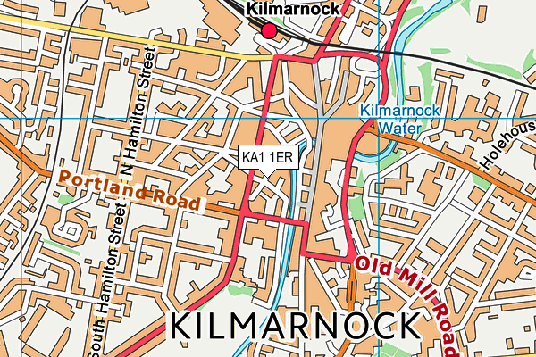 KA1 1ER map - OS VectorMap District (Ordnance Survey)