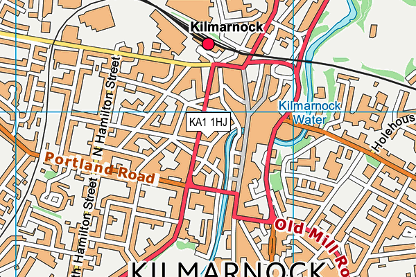 KA1 1HJ map - OS VectorMap District (Ordnance Survey)