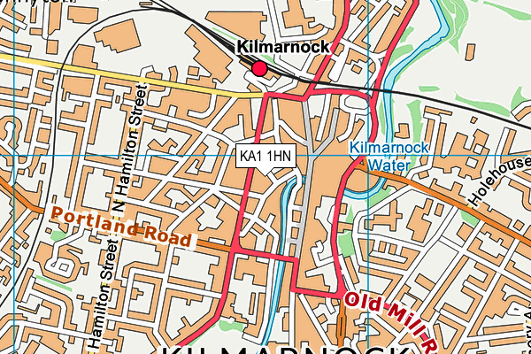 KA1 1HN map - OS VectorMap District (Ordnance Survey)