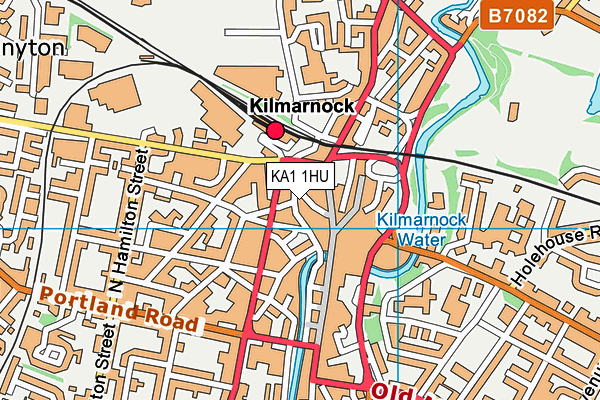 KA1 1HU map - OS VectorMap District (Ordnance Survey)