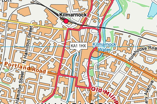 KA1 1HX map - OS VectorMap District (Ordnance Survey)