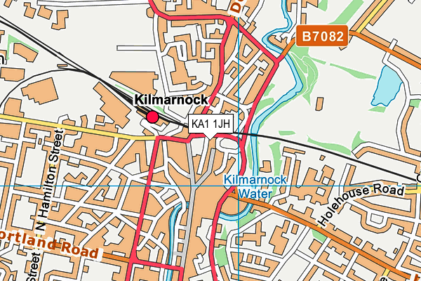 KA1 1JH map - OS VectorMap District (Ordnance Survey)