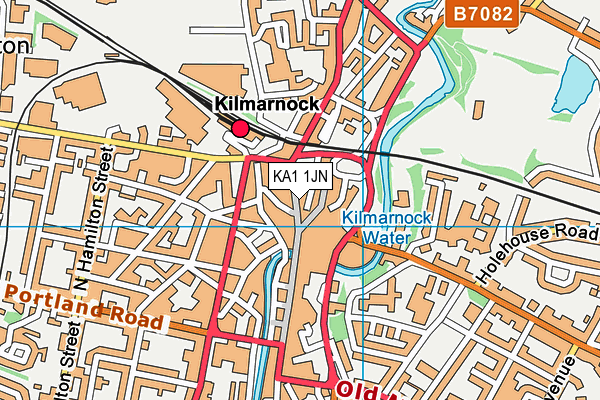 KA1 1JN map - OS VectorMap District (Ordnance Survey)
