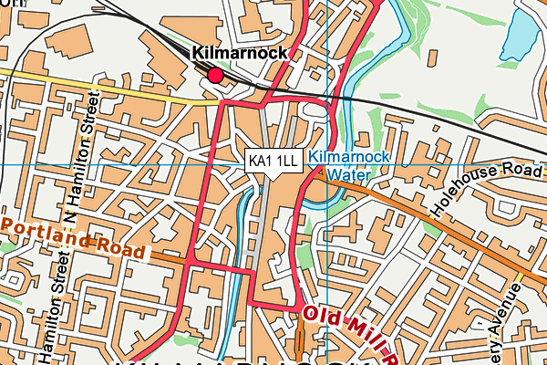 KA1 1LL map - OS VectorMap District (Ordnance Survey)