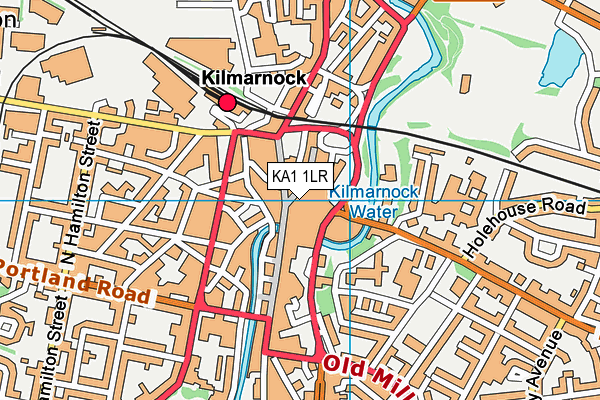 KA1 1LR map - OS VectorMap District (Ordnance Survey)