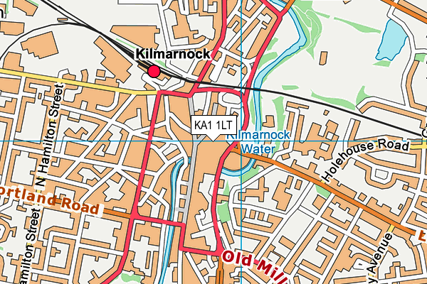 KA1 1LT map - OS VectorMap District (Ordnance Survey)