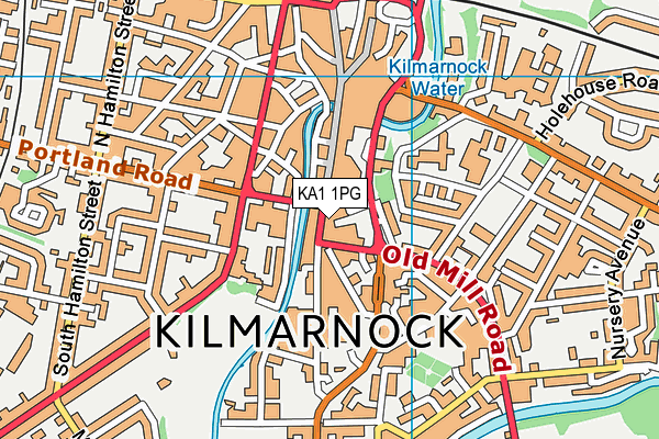 KA1 1PG map - OS VectorMap District (Ordnance Survey)