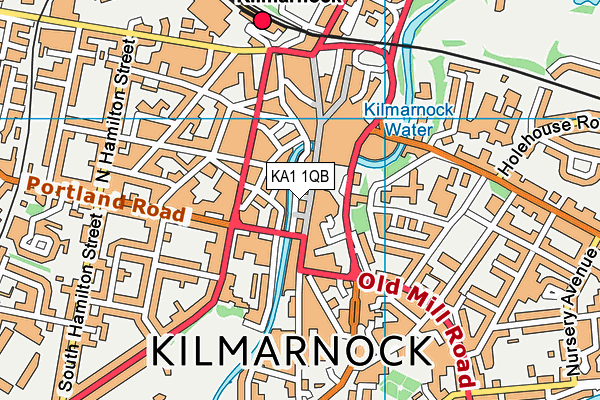 KA1 1QB map - OS VectorMap District (Ordnance Survey)