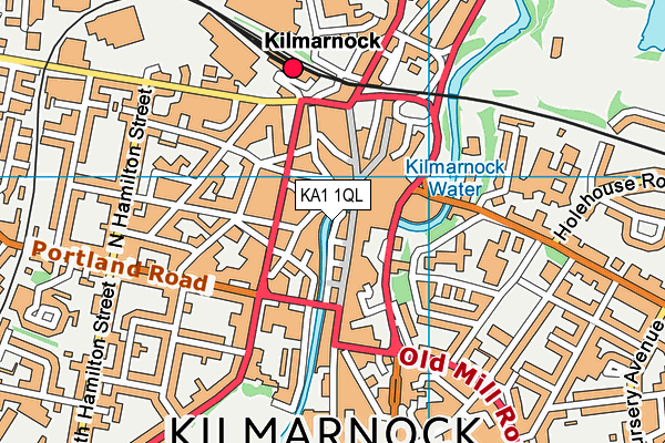 KA1 1QL map - OS VectorMap District (Ordnance Survey)