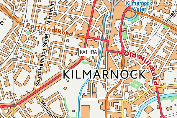 KA1 1RA map - OS VectorMap District (Ordnance Survey)
