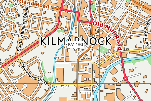KA1 1RG map - OS VectorMap District (Ordnance Survey)