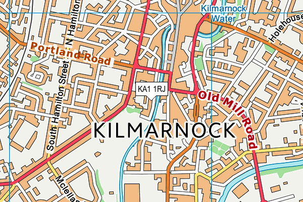 KA1 1RJ map - OS VectorMap District (Ordnance Survey)