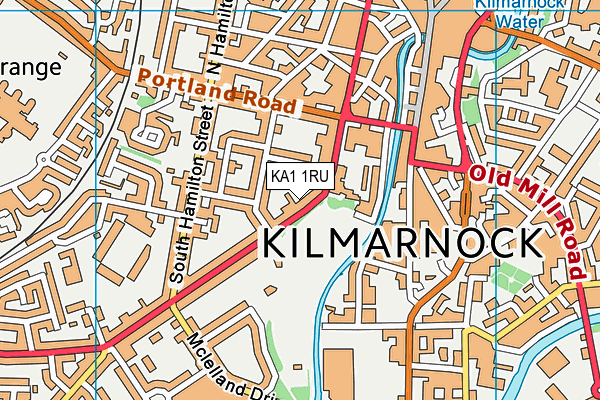 KA1 1RU map - OS VectorMap District (Ordnance Survey)